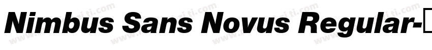Nimbus Sans Novus Regular字体转换
